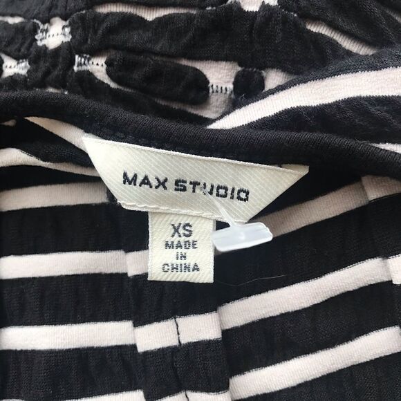 Max Studio black cream stretch dress size XS - Picture 7 of 8